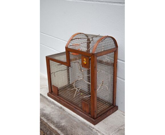 Cage à oiseaux, cage à oiseaux bois, artisanale, déco patio, jardin  d'hiver, grande cage, volière | Selency