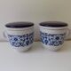 2 tasses à thé avec infuseur (tisanière)