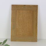 canvas bouquet of flowers in cross stitch, wall painting, vintage