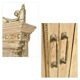 Antique Indian double-leaf door in carved solid wood