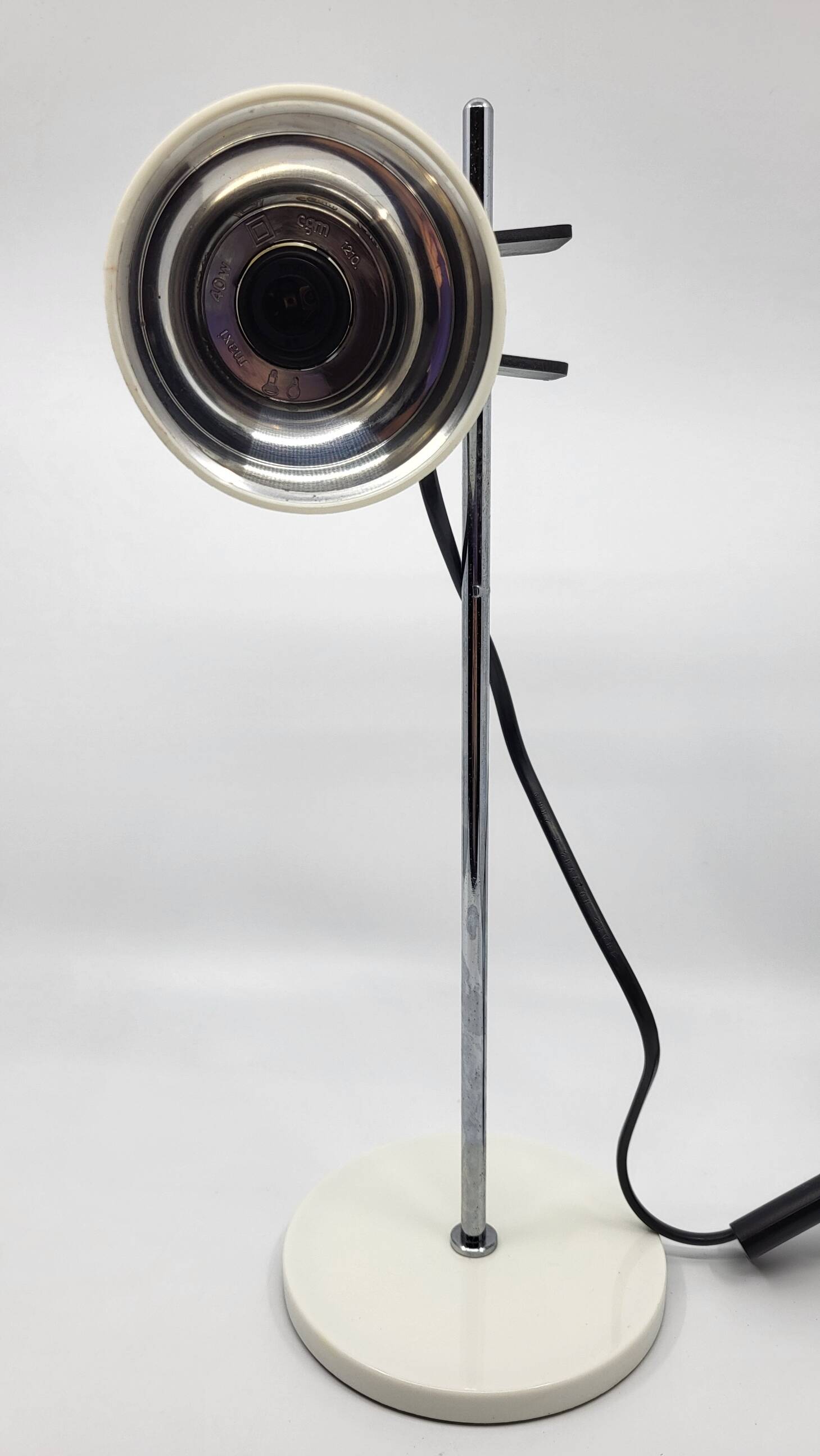 Adjustable table lamp signed white CGM 1970/80 Space Age, Mid Century, Vintage