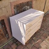 Commode scandinave rose