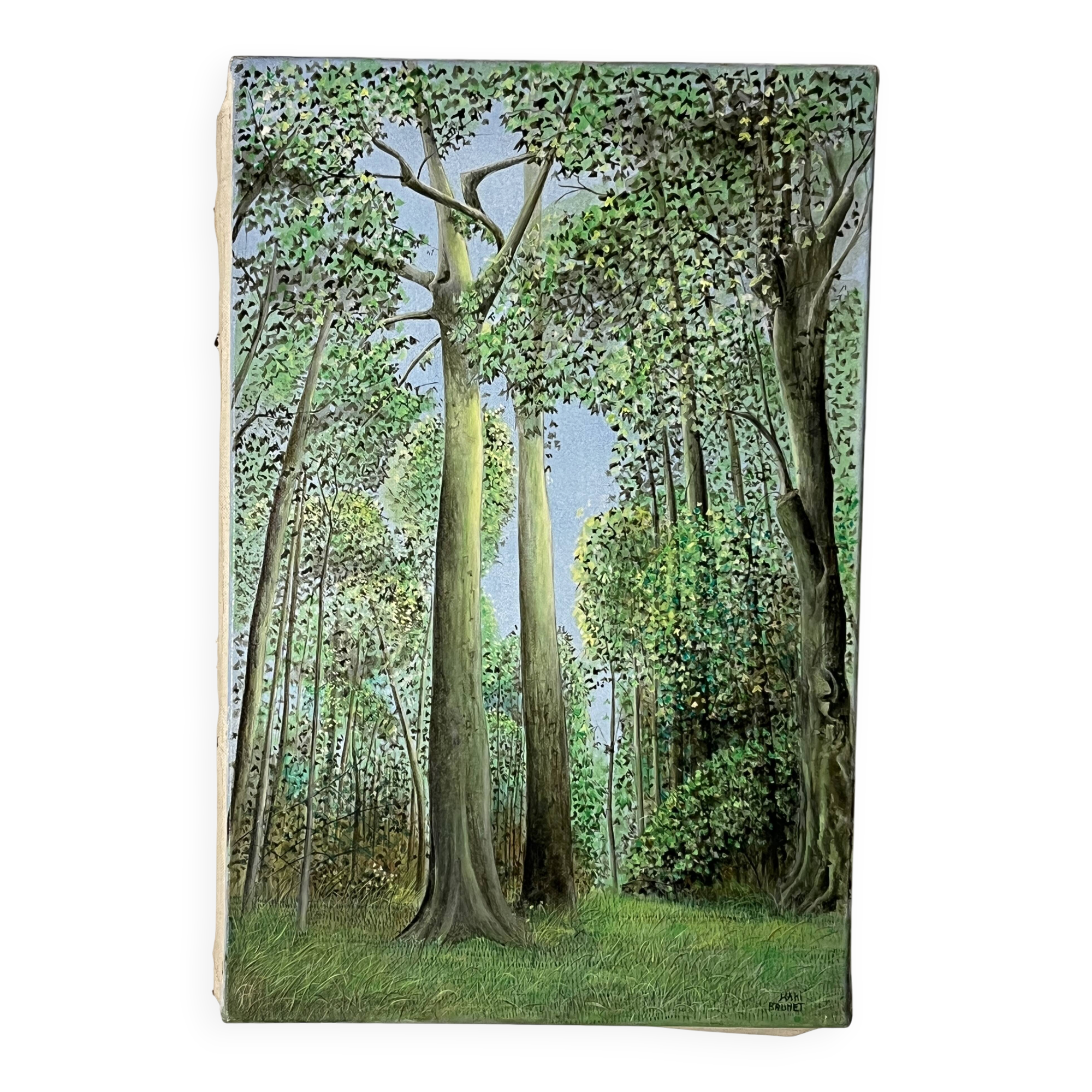 Kaki Brunet (1926-2012) "Spring in the Woods" oil on canvas