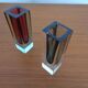 Italian Murano Glass Sommerso Vases from Murano, 1960s, Set of 2
