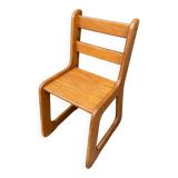 Small child school chair baby desk chair design 70s Montessori