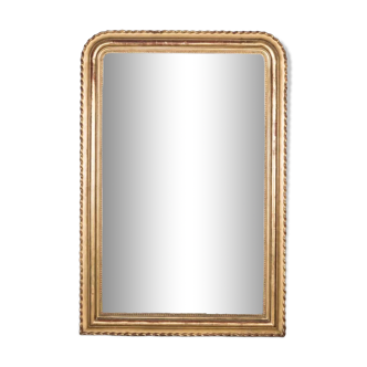 Large 19th c louis philippe mirror with wavy frame 118x171cm