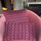 Burgundy and pink Kachin cushion cover (RIDA)