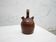 Vintage leather gargoulette pot