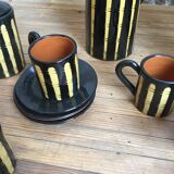 Service à café en céramique Bulgarie années 70