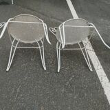 Antique garden furniture in vintage iron