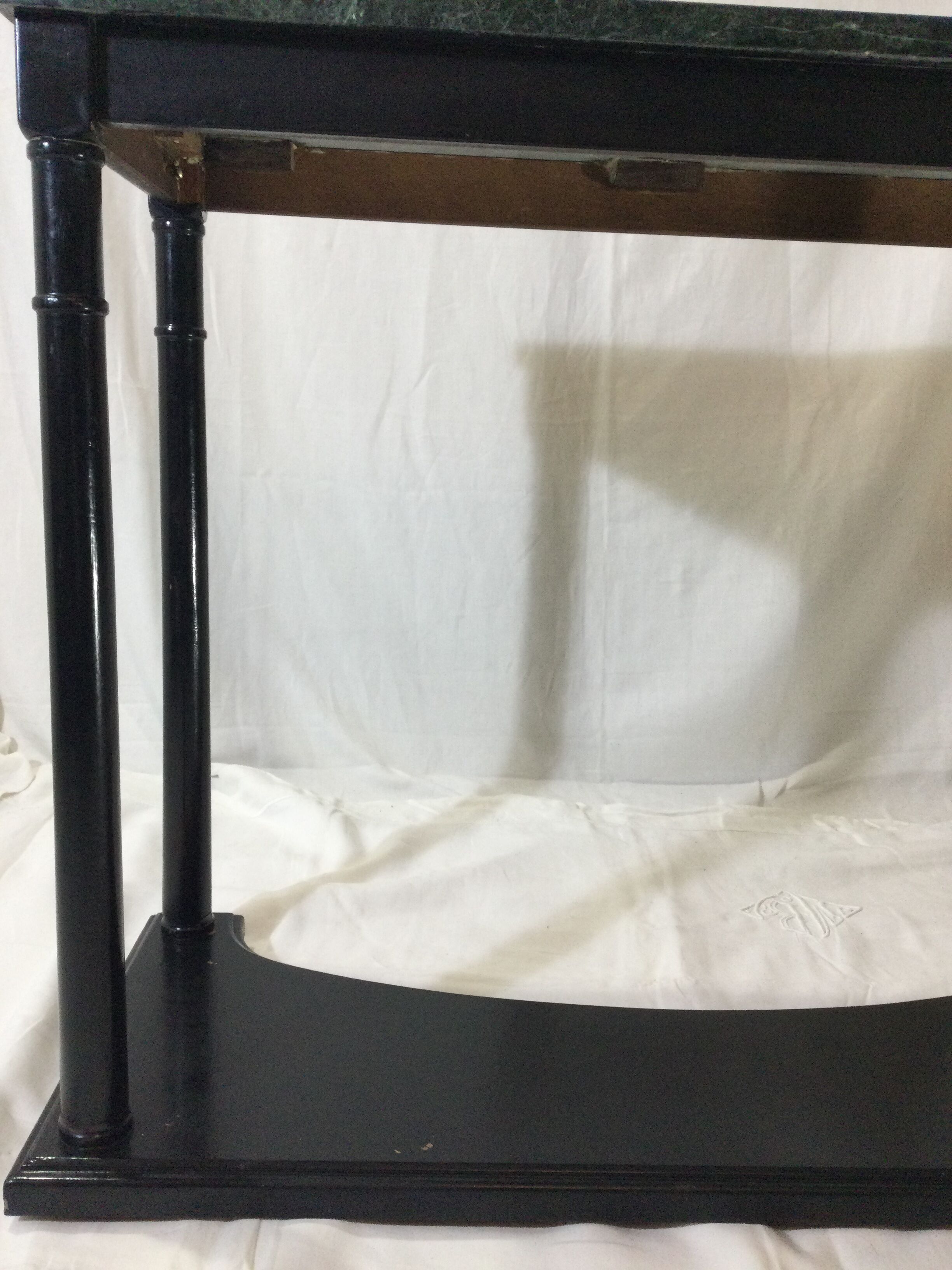 Wood and marble console