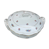 Clay porcelain soup bowl