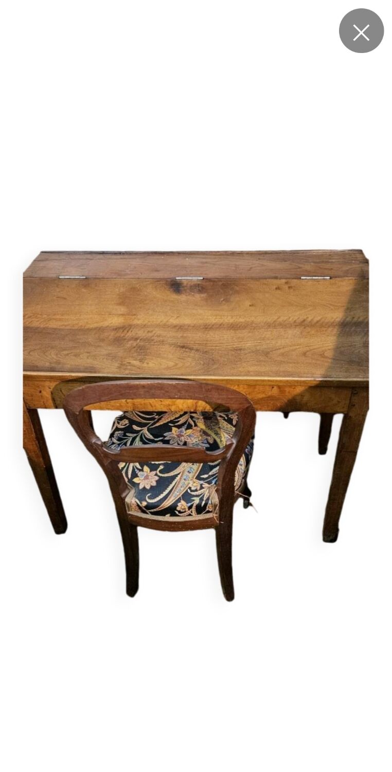 Antique desk and chair