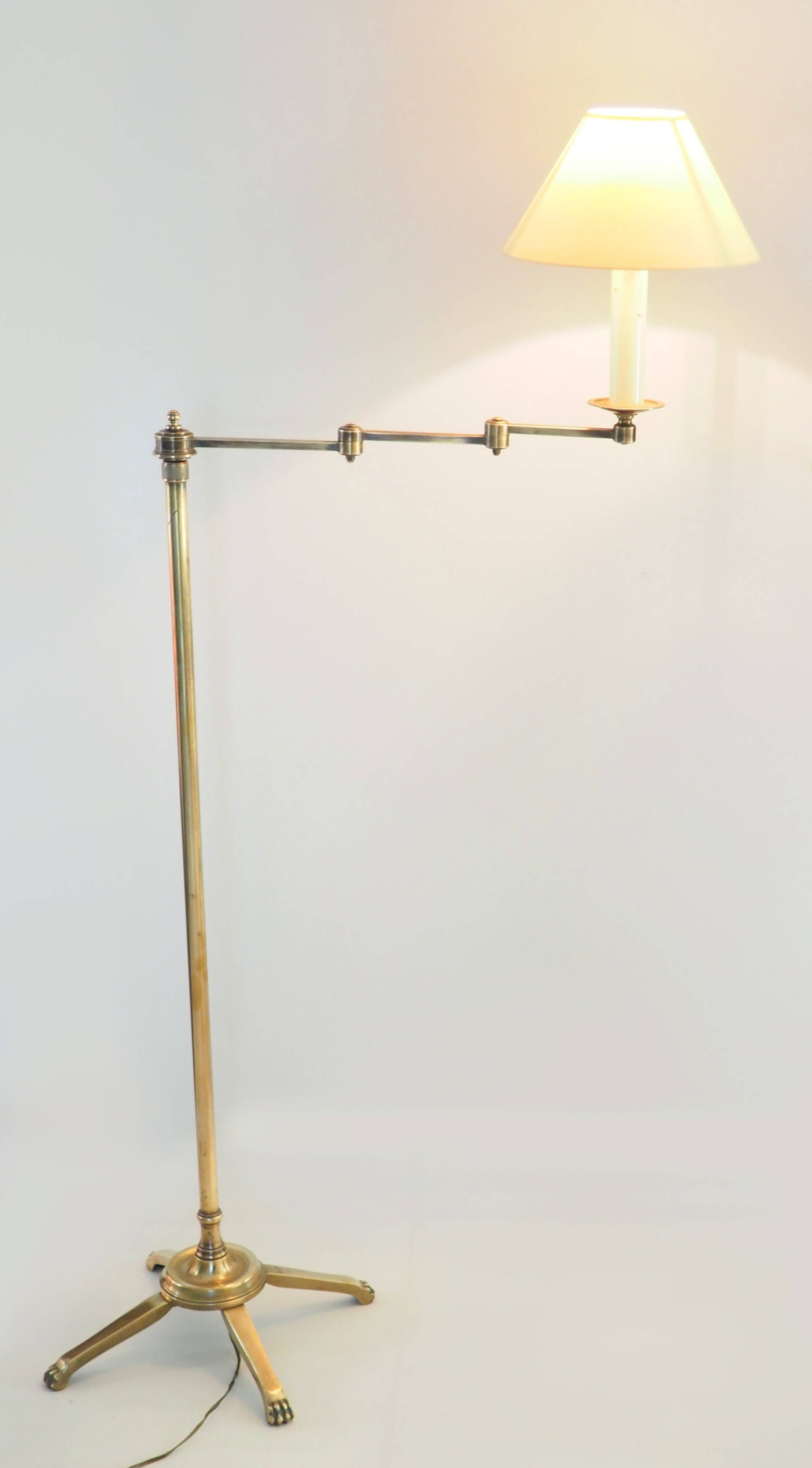 Lampadaire télescopique en bronze