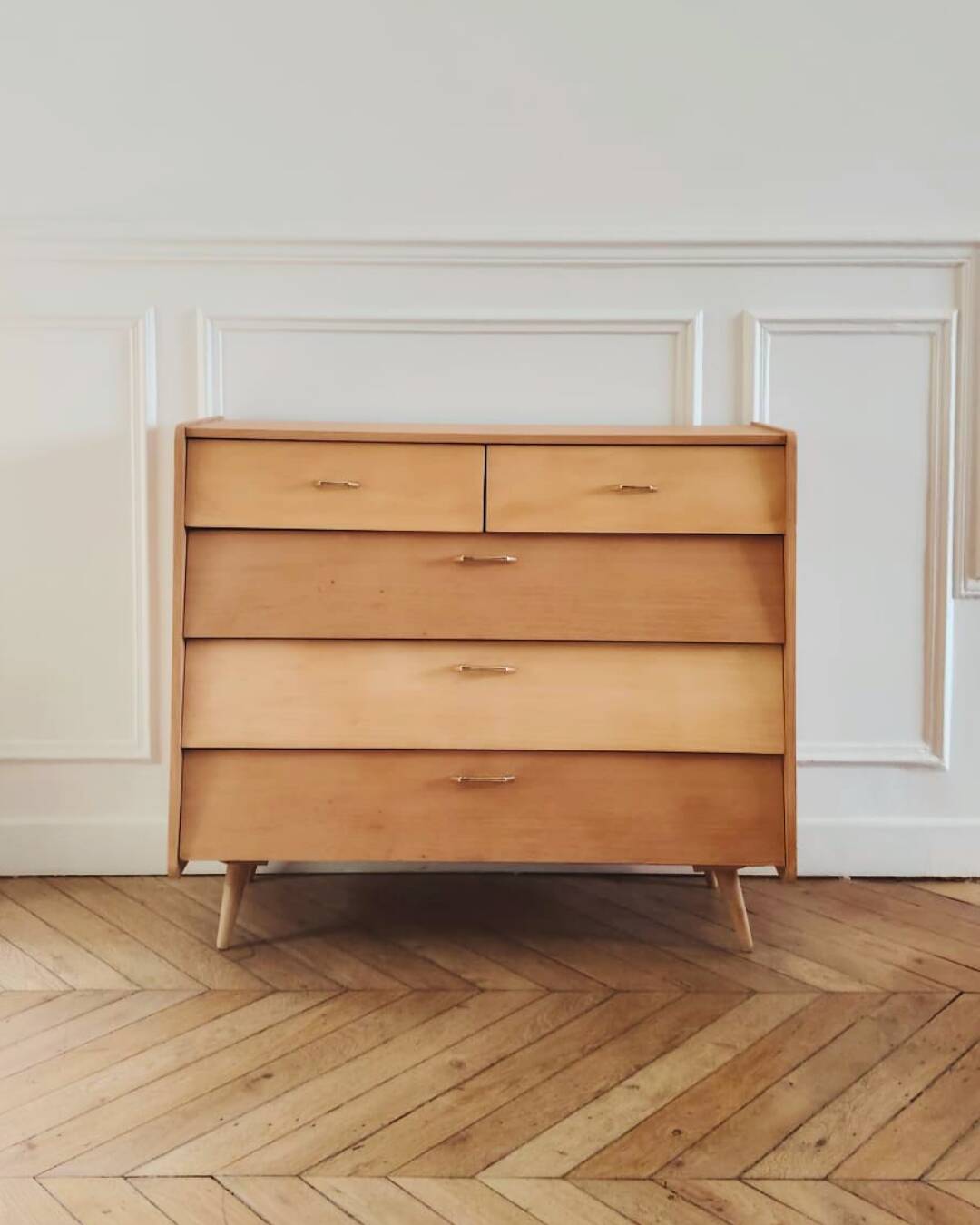 Renovated vintage shoe cabinet, 1960s