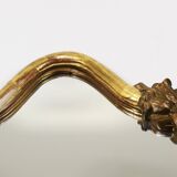 Max Welz Vienna Art Nouveau Hand-Carved Gilded Wood Wall Mirror, Austria, 1930s