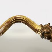 Max Welz Vienna Art Nouveau Hand-Carved Gilded Wood Wall Mirror, Austria, 1930s