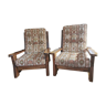 solid vintage elm armchairs