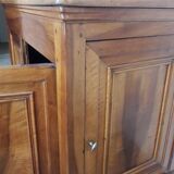 Low buffet in late 19th century walnut 3 doors including 1 side