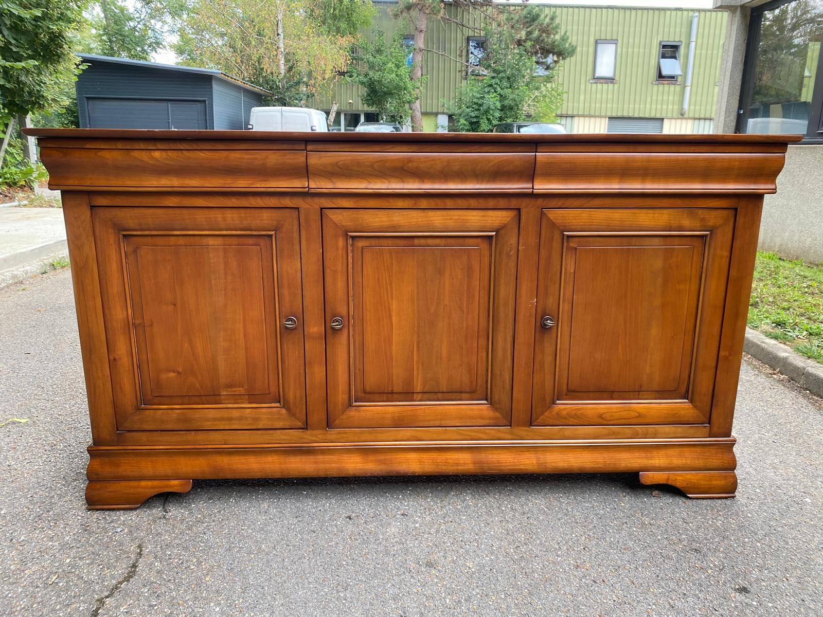 19th century Louis Philippe solid oak sideboard