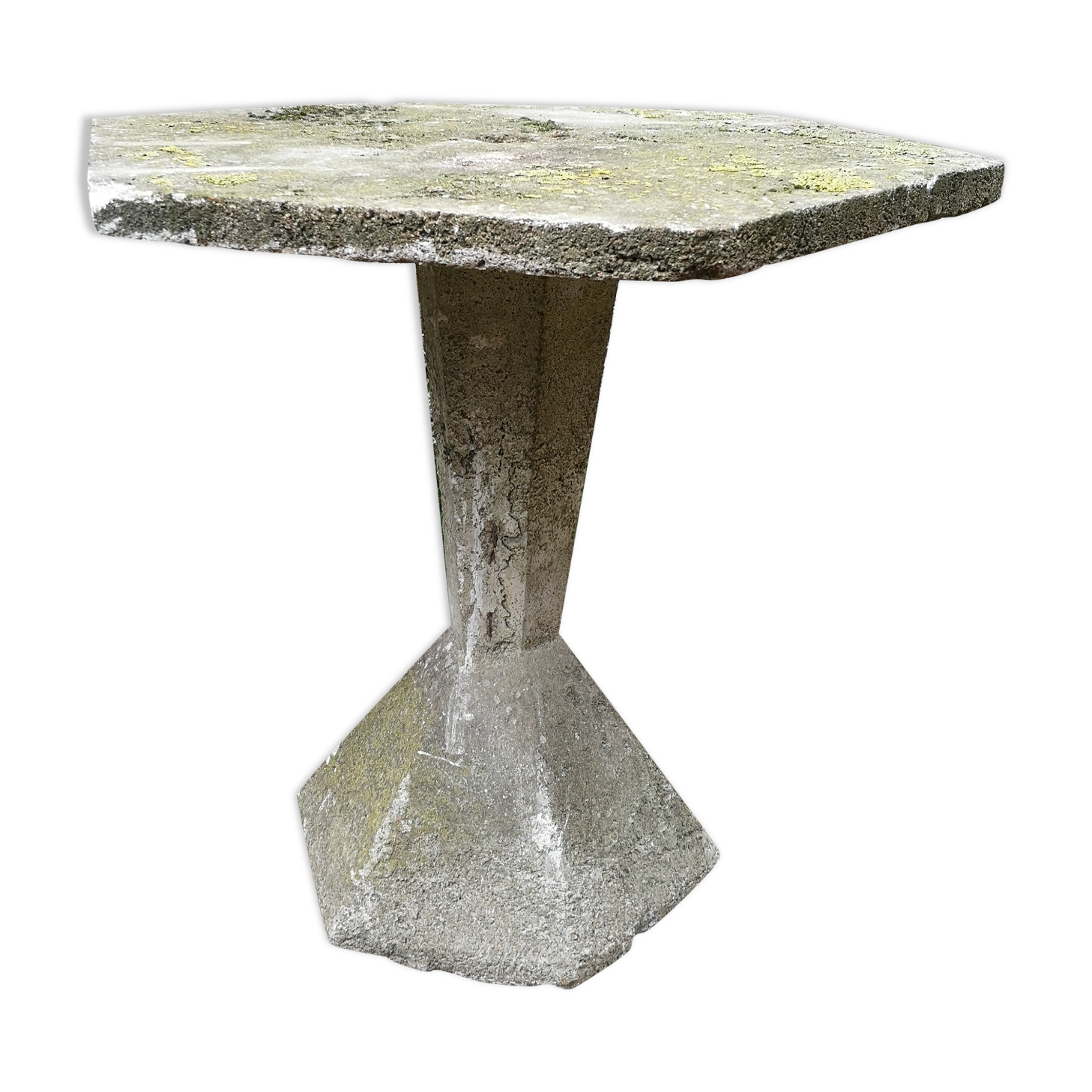 Design hexagonal concrete table