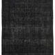 Hand-Knotted Oriental Overdyed 300 cm x 400 cm Black Wool Carpet