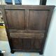 Pair of Gothic style cabinets in dark oak from the 19th century.