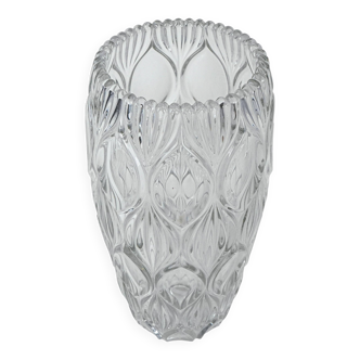 Crystal vase, Italian design, 1960s, made in Italy