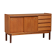 Small Danish teak sideboard with a pull out tray