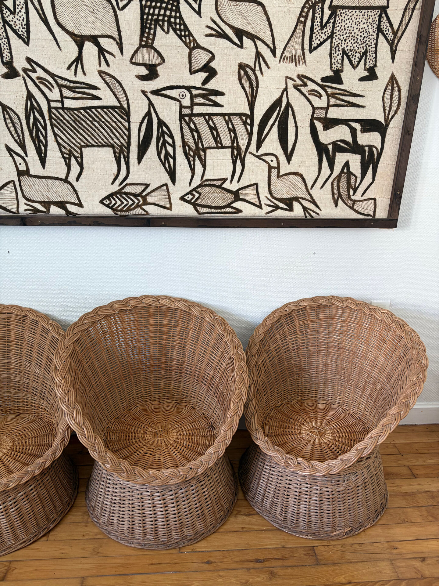 1960s wicker lounge set