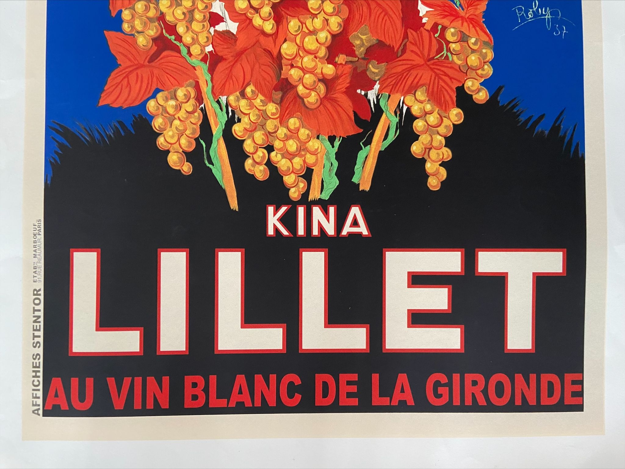 Original vintage poster - Kina Lillet - Robys - 30s