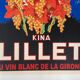 Affiche originale vintage Kina Lillet Robys  années 30