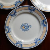 5 assiettes plates 1739 Rouen