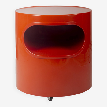 Table d’Appoint Rouge Giano Giano Vano par Emma Gismondi pour Artemide