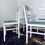 Series of 4 vintage chairs