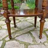 Small carved wooden table