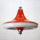 Lampe vintage de Massive Belgium, couleur orange/blanc/chrome - Belgique 1977