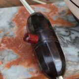 Globe and marble art deco lamp