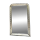 Antique Louis-Philippe mirror 126/80.5cm gilded with silver leaf trumeau