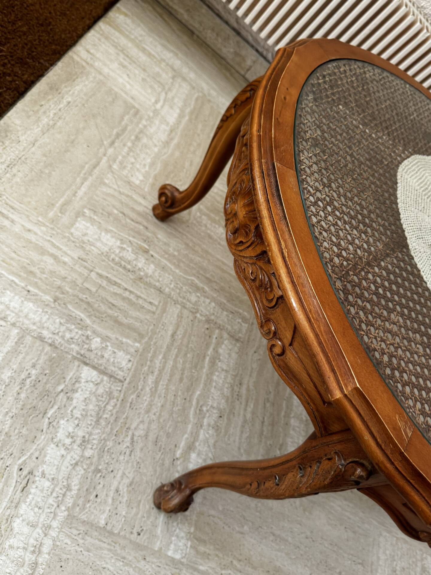 Table basse merisier massif