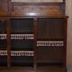 Open dwarf library in walnut, Gothic style Pugin