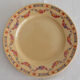 4 old flowered iron earth dessert plates