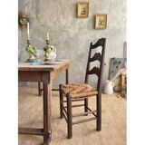 Pair of straw chairs