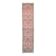Vintage Turkish Oushak handmade wool cotton pink runner rug 84x379