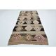 1970s Vintage Turkish Oushak Handmade  Tan Runner Rug  140x322