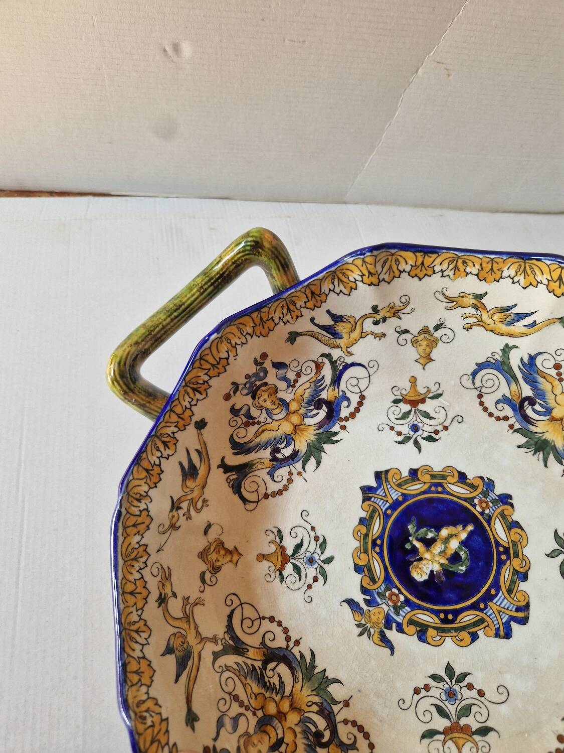 Old ceramic cup / salad bowl signed gien 1900