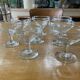 8 old champagne glasses