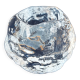 Kosta Boda Glass Rock or Ice Cube Candle Holder