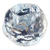 Kosta Boda Glass Rock or Ice Cube Candle Holder