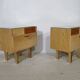 Mid-Century Design Vintage Bedside Tables with Metal Legs, Set of 2, 1960s